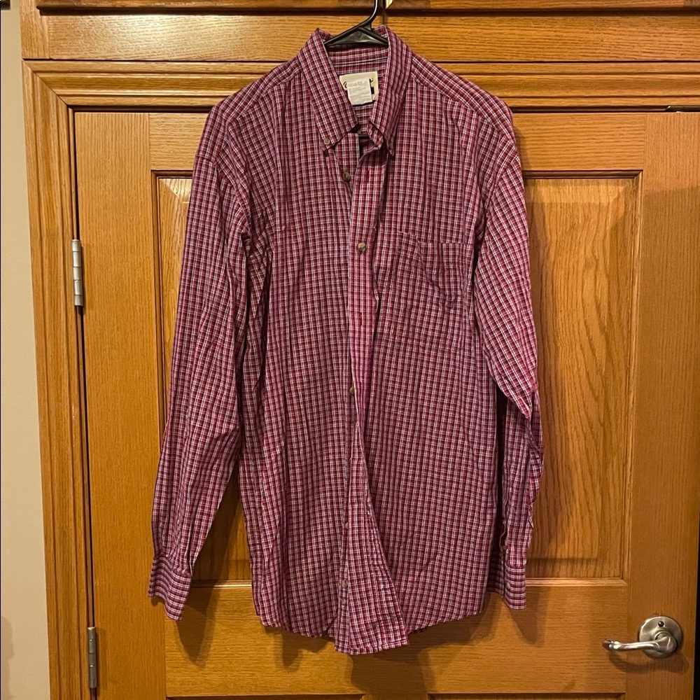 Men's red Checkered Shirt